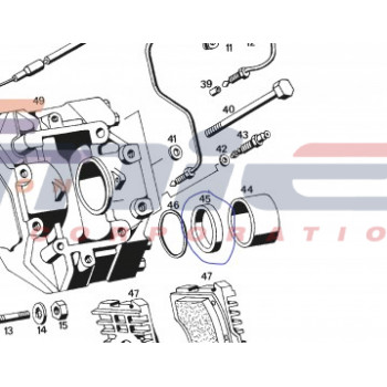 MASERATI MERAK REAR BRAKE CALIPER PISTON FELT SEAL 60MM MASERATI MERAK REAR BRAKE CALIPER PISTON FELT SEAL 60MM