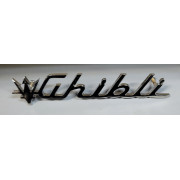 MASERATI GHIBLI SCRIPT BADGE EMBLEM