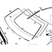 117/33/48 FRONT WINDSCREEN TRIM 4 PIECE FACTORY KIT