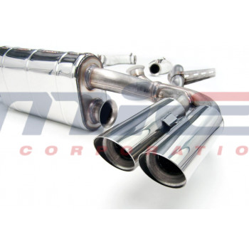 BORA - EUROPEAN REAR STAINLESS EXHAUST SYSTEM WITH RESONATORS QUAD PIPES VERSION BORA - EUROPEAN REAR STAINLESS EXHAUST SYSTEM WITH RESONATORS QUAD PIPES VERSION