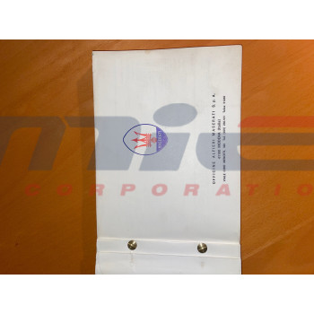 ORIGINAL OWNER'S MANUAL KHAMSIN ORIGINAL OWNER'S MANUAL KHAMSIN