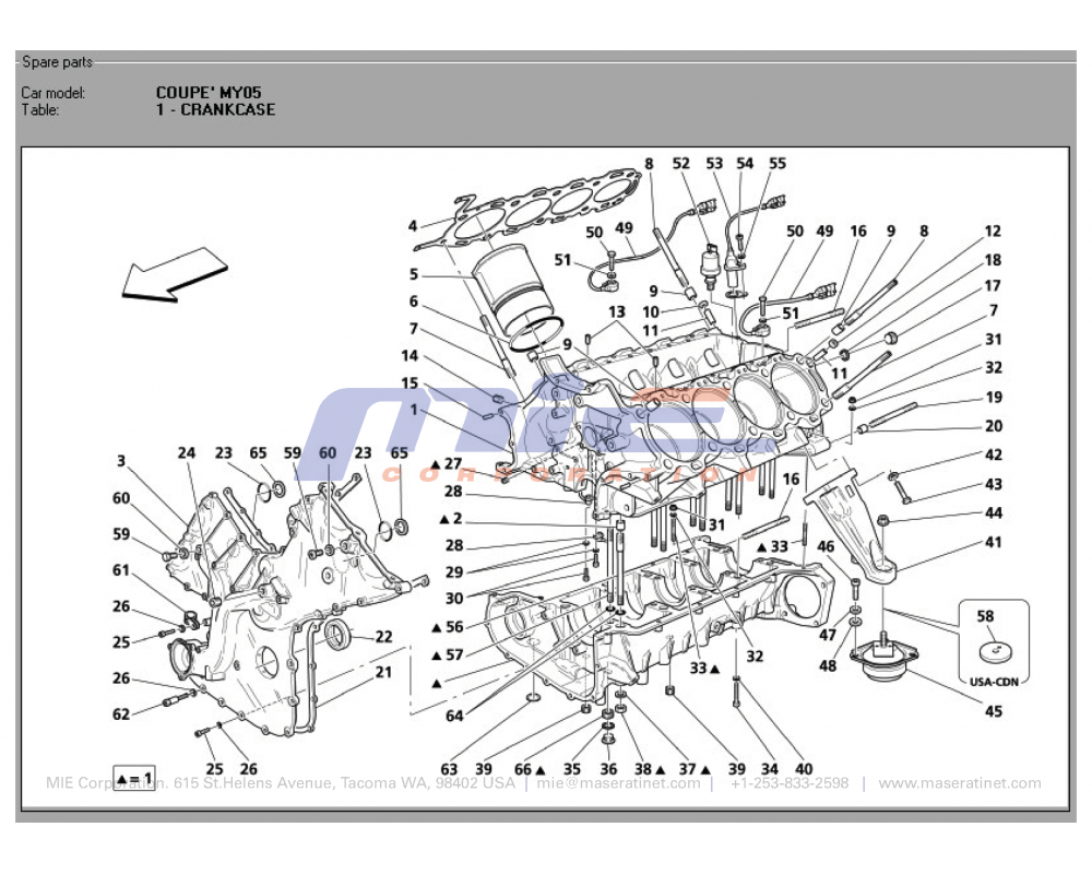 Maserati / 3200 GT / T-01 - crankcase