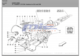 T-15 - exhaust system -variations for usa and cdn-
