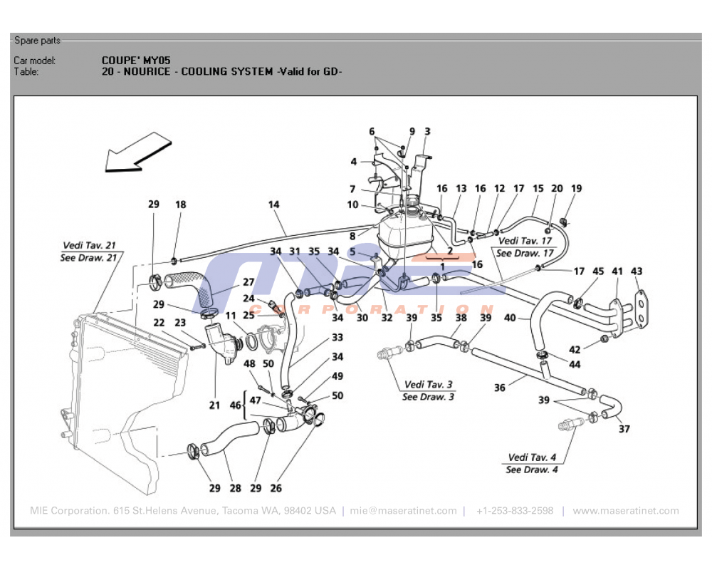 Maserati / 3200 GT / T-20 - nourice - cooling system -valid for gd-