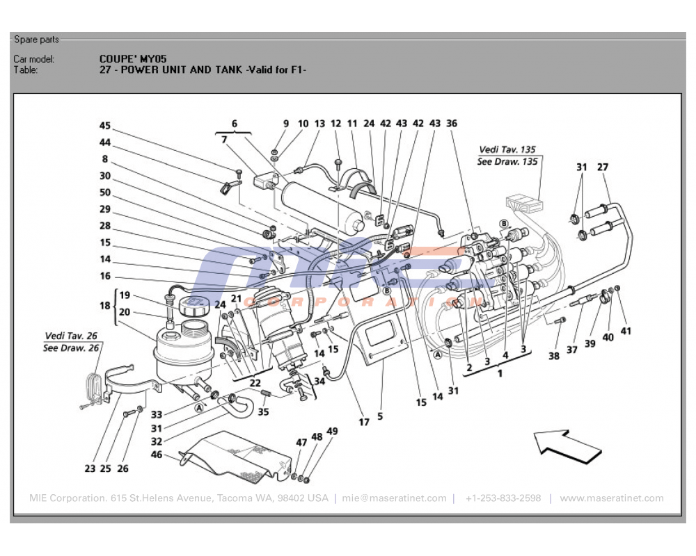 Maserati / 3200 GT / T-27 - power unit and tank -valid for f1-