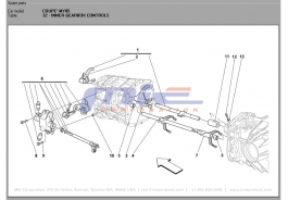 T-32 - inner gearbox controls