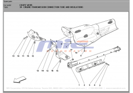 T-34 - engine-transmission connection tube and insulations