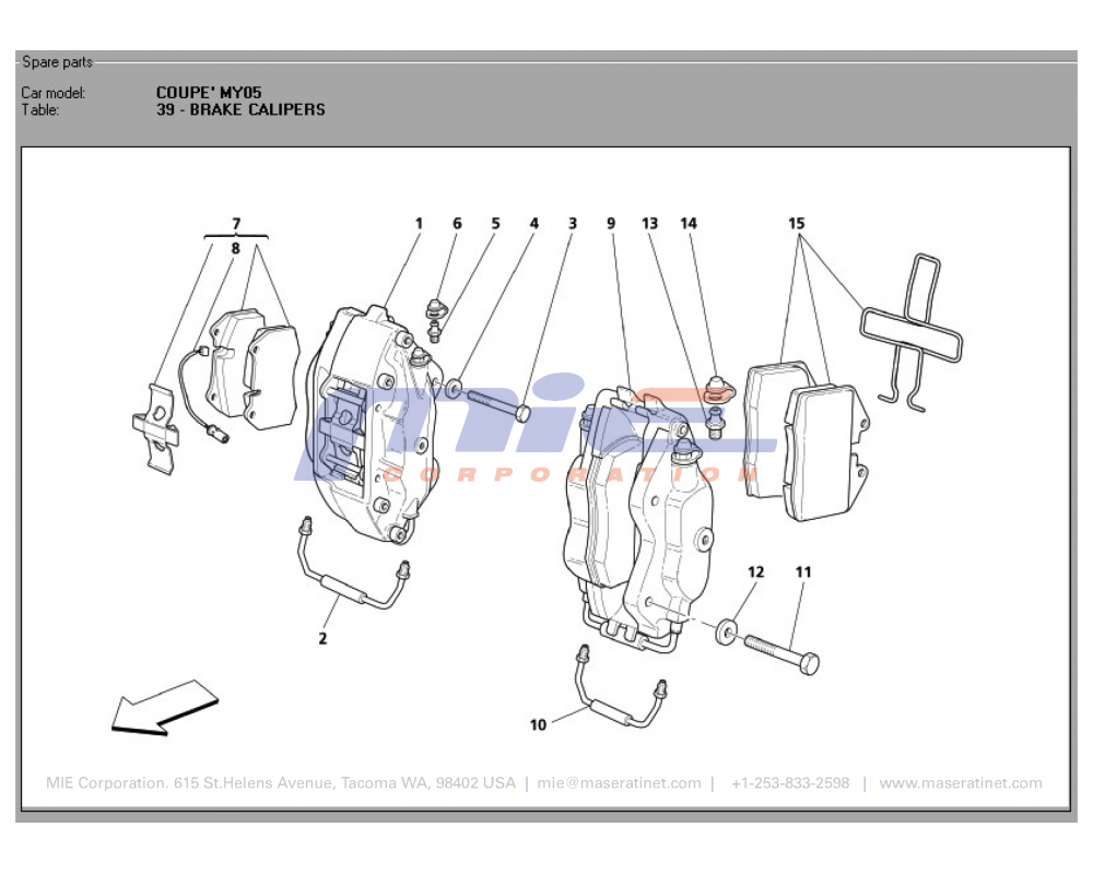 Maserati / 3200 GT / T-39 - brake calipers