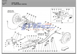 T-40 - hand-brake control