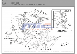 T-45 - front suspension - wishbones and stabilizer bar