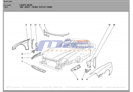 T-100 - body - front outer trims