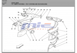T-112 - inner coverings - post covering and rear moulding