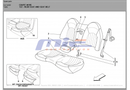 T-122 - rear seat and seat belt