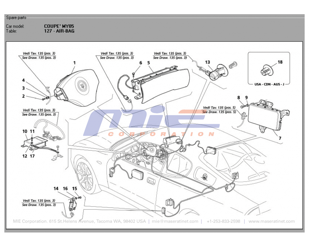 Maserati / 3200 GT / T-127 - air-bag
