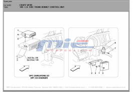 T-140 - l.h. side trunk bonnet control unit