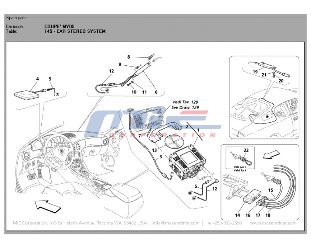 Maserati / 3200 GT / T-145 - car stereo system
