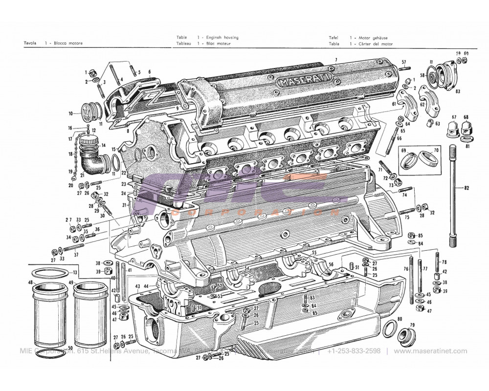 Maserati / 3500 GT/GTI / T-01 - engine block