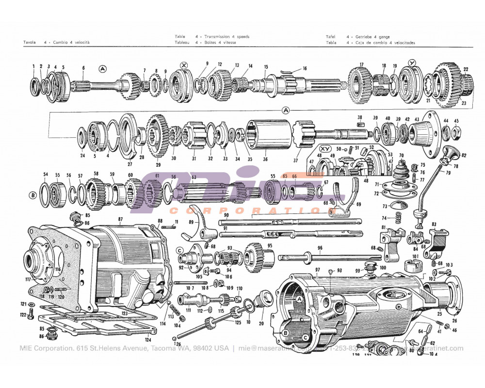 Maserati / 3500 GT/GTI / T-04 - transmission 4 speeds