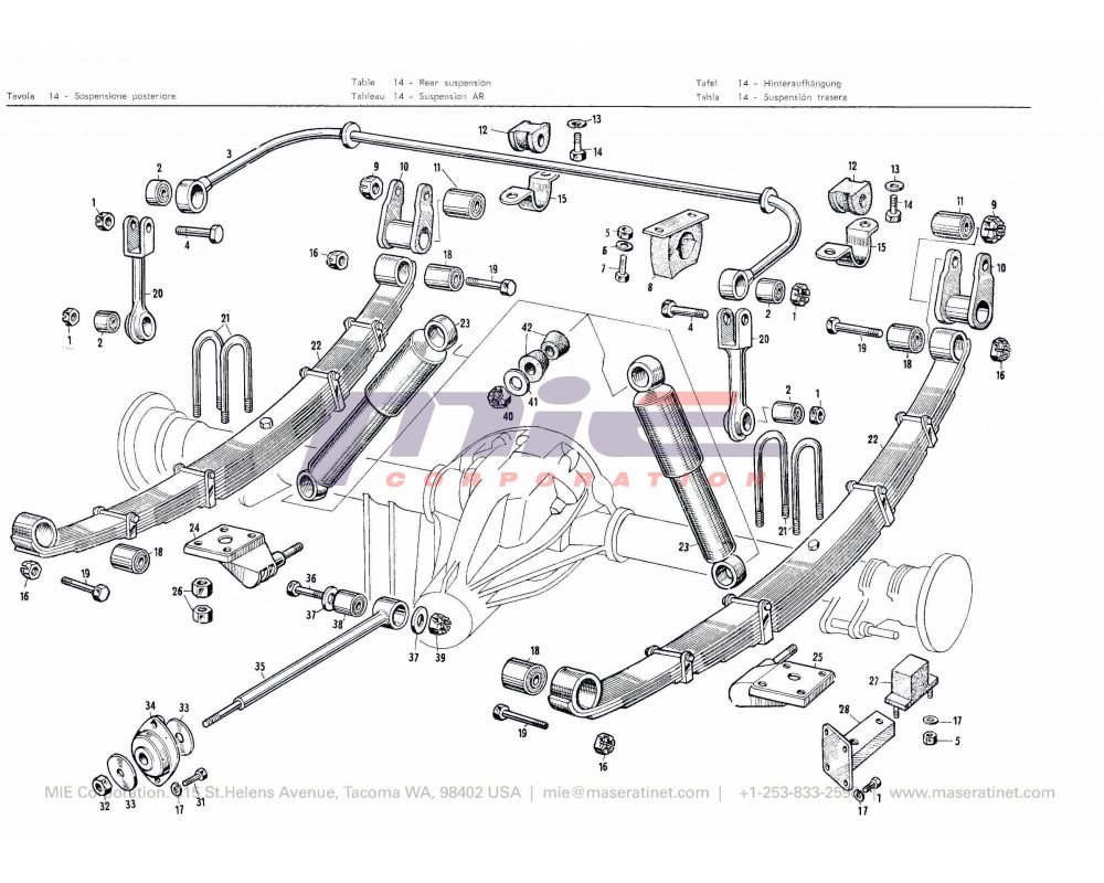 Maserati / 3500 GT/GTI / T-14 - rear suspension