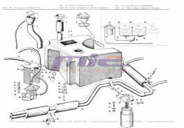 T-32 - exhaust manifold and fuel tank