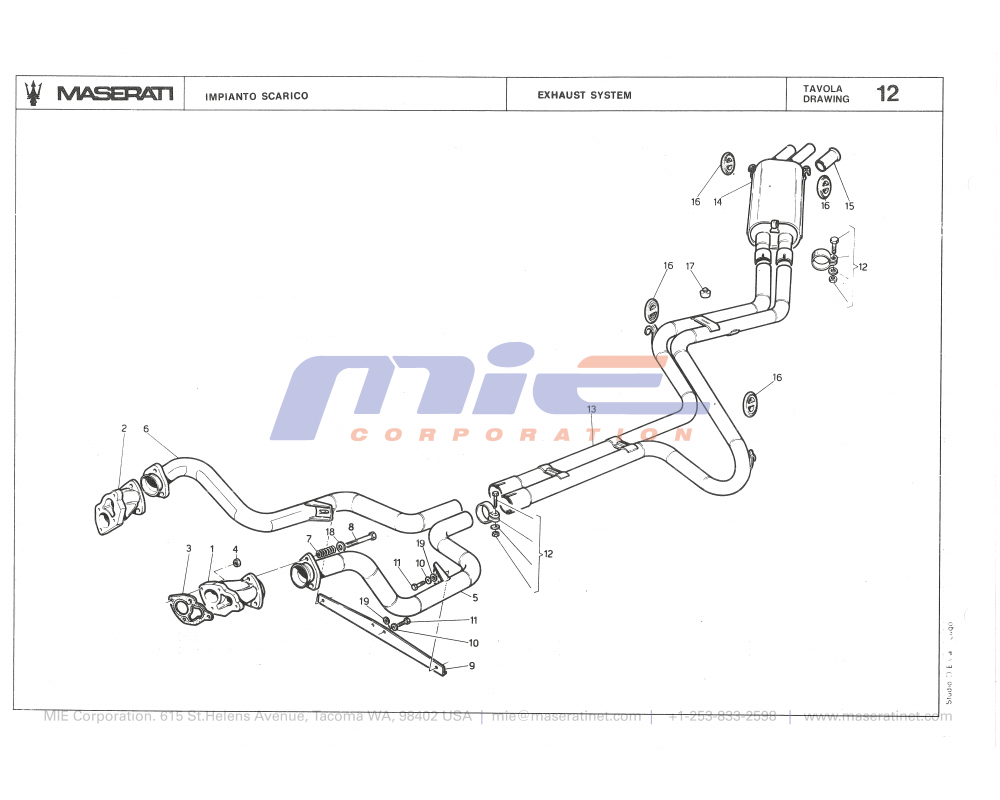 Maserati / Biturbo 2000 / T-12 - exhaust