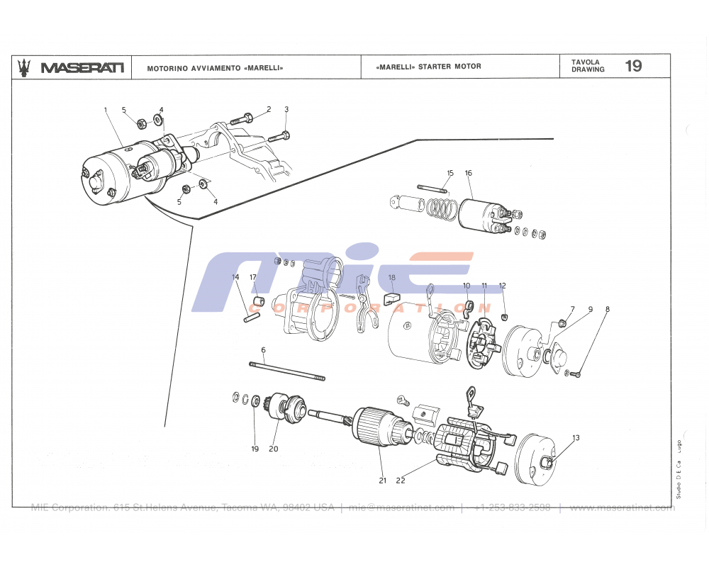 Maserati / Biturbo 2000 / T-19 - «marelli» starter motor