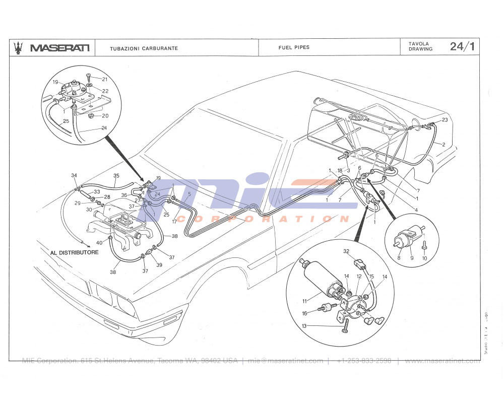 Maserati / Biturbo 2000 / T-24_1 - fuel pipes (lt. 80 capacity)