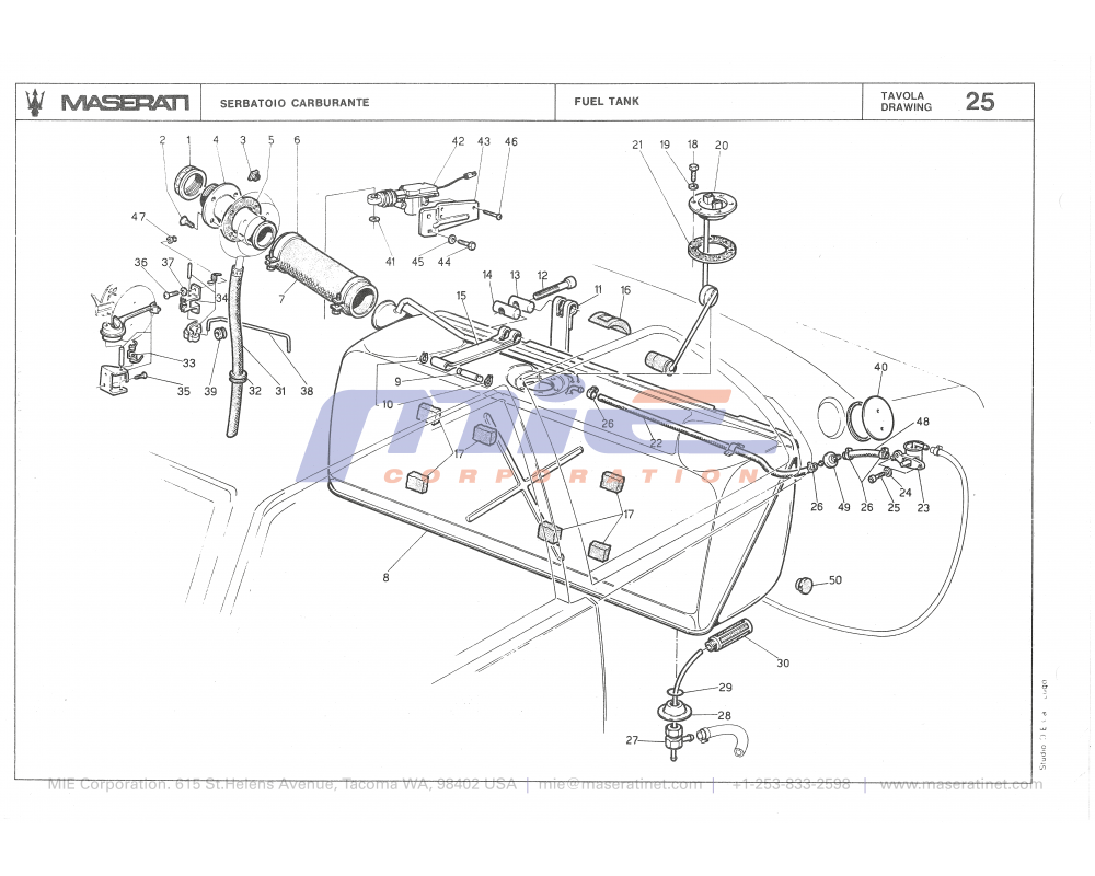 Maserati / Biturbo 2000 / T-25 - fuel tank (lt. 80 capacity)