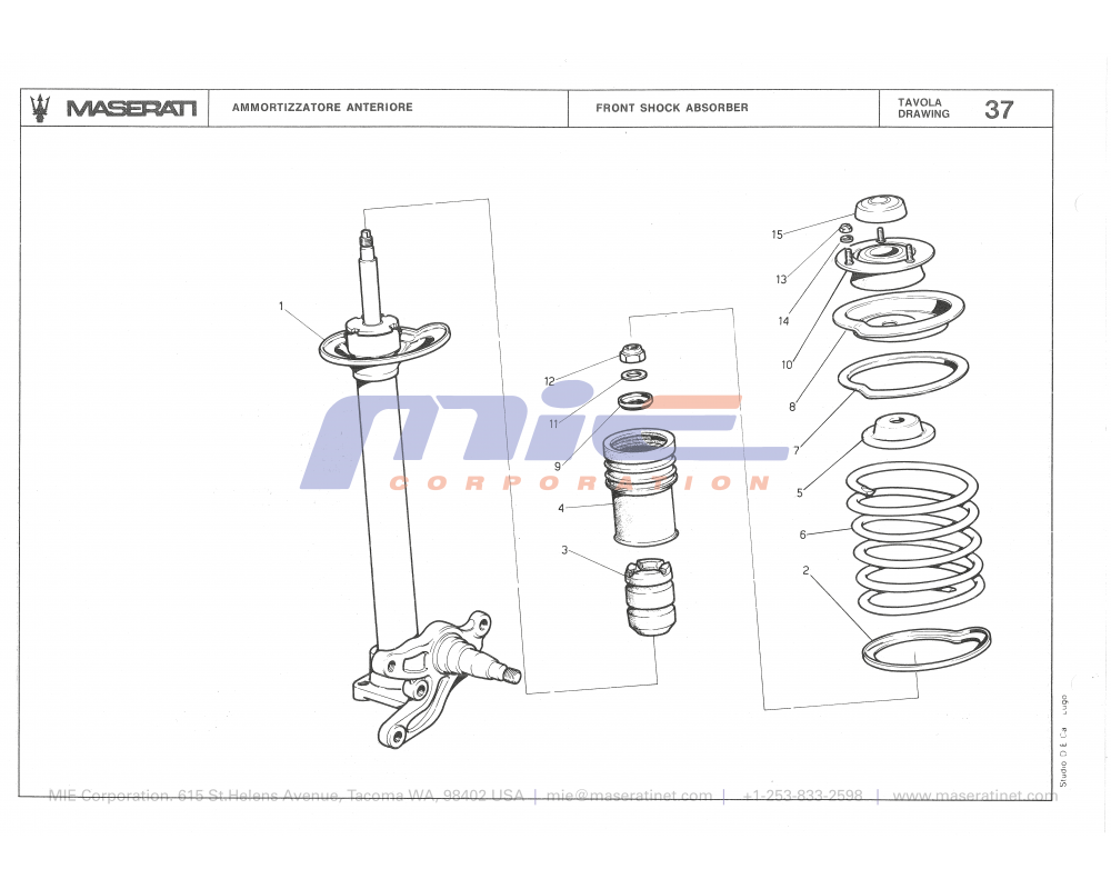 Maserati / Biturbo 2000 / T-37 - front shock absorber