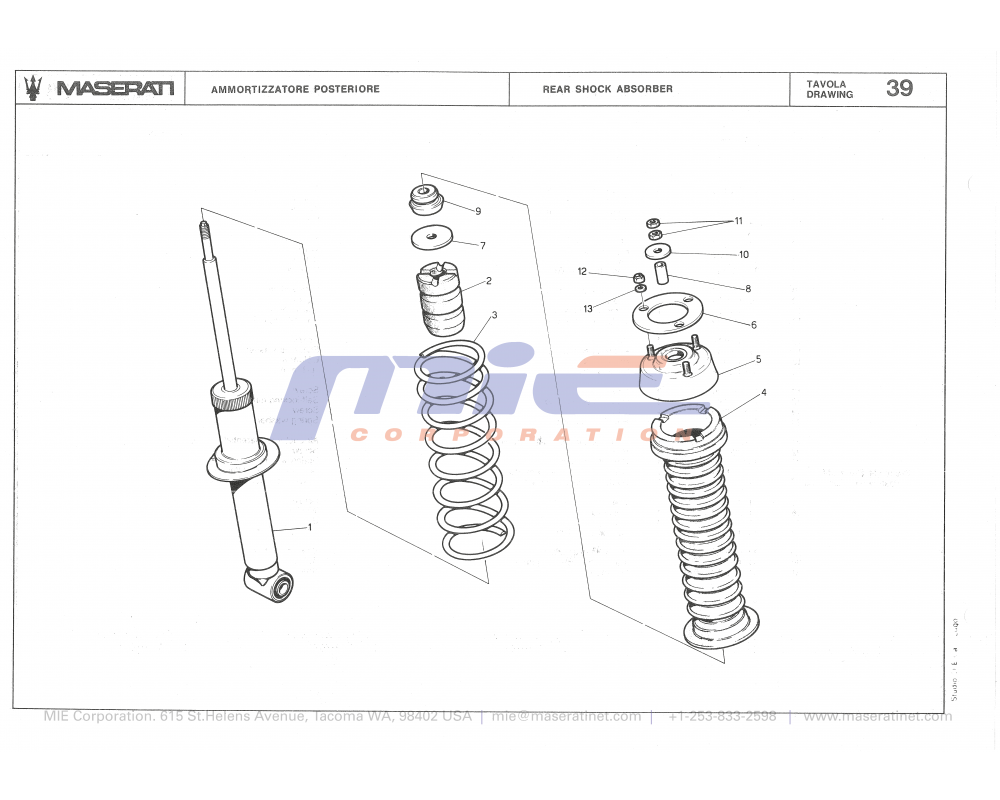 Maserati / Biturbo 2000 / T-39 - rear shock absorber