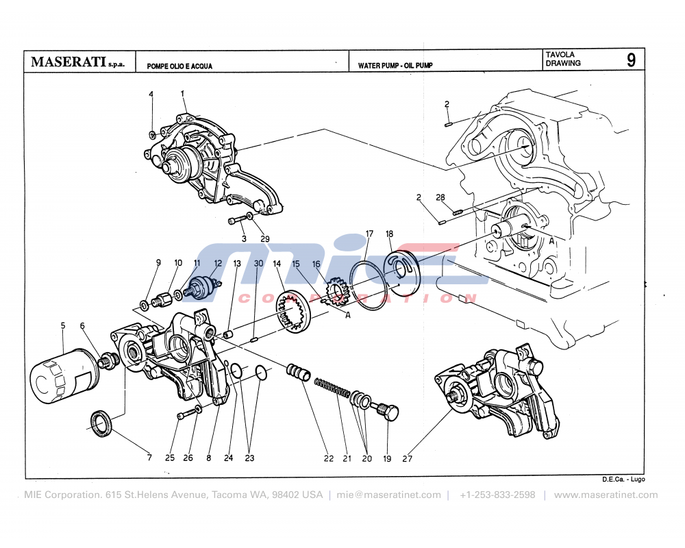 Maserati / Biturbo 228 / T-09 - water pump-oil pump