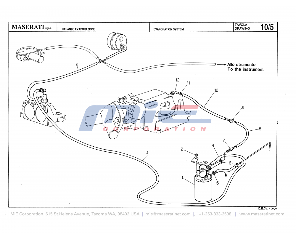Maserati / Biturbo 228 / T-10_5 - evaporation system