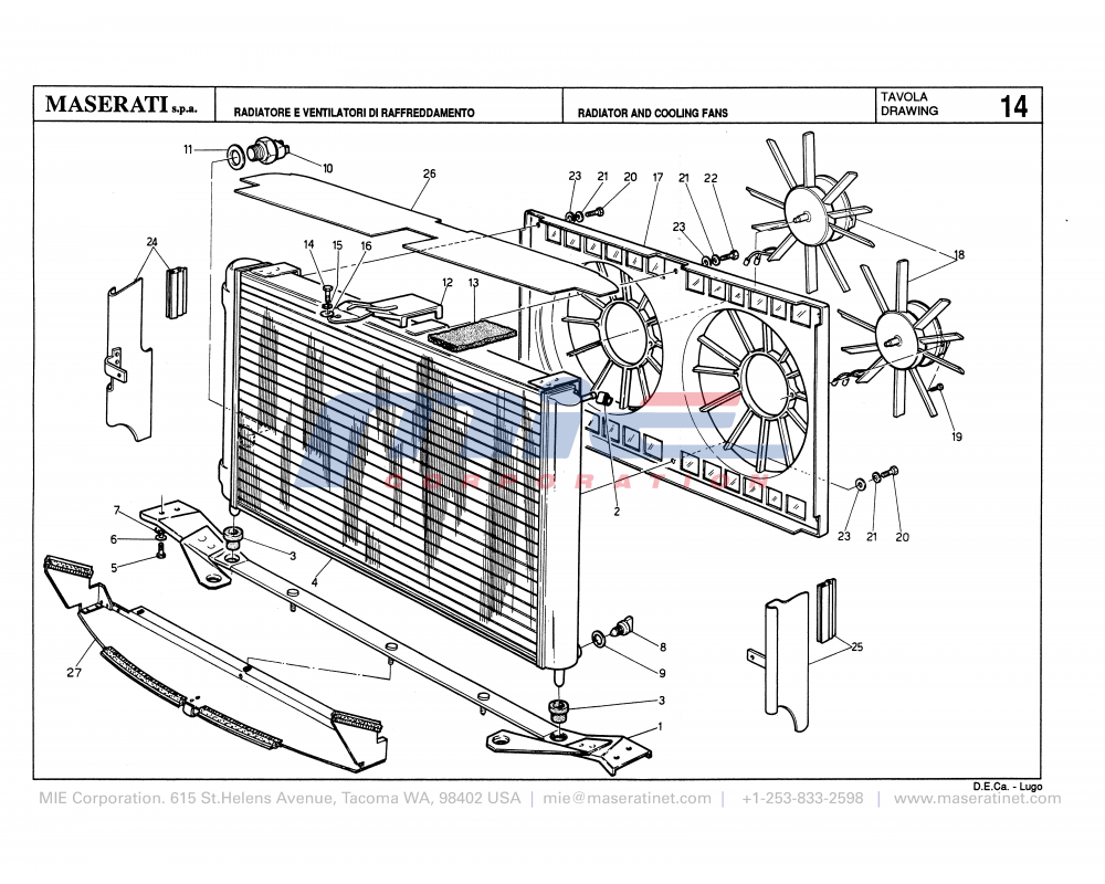 Maserati / Biturbo 228 / T-14 - radiator and cooling fans