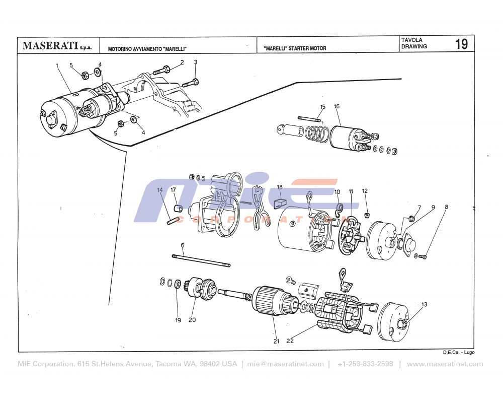 Maserati / Biturbo 228 / T-19 - marelli starter motor