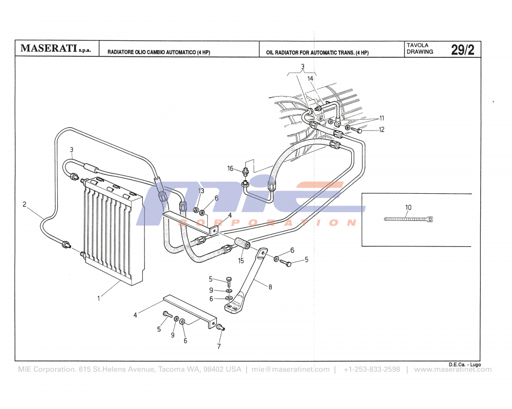 Maserati / Biturbo 228 / T-29_2 - oil radiator for automatic trans. (4 hp)