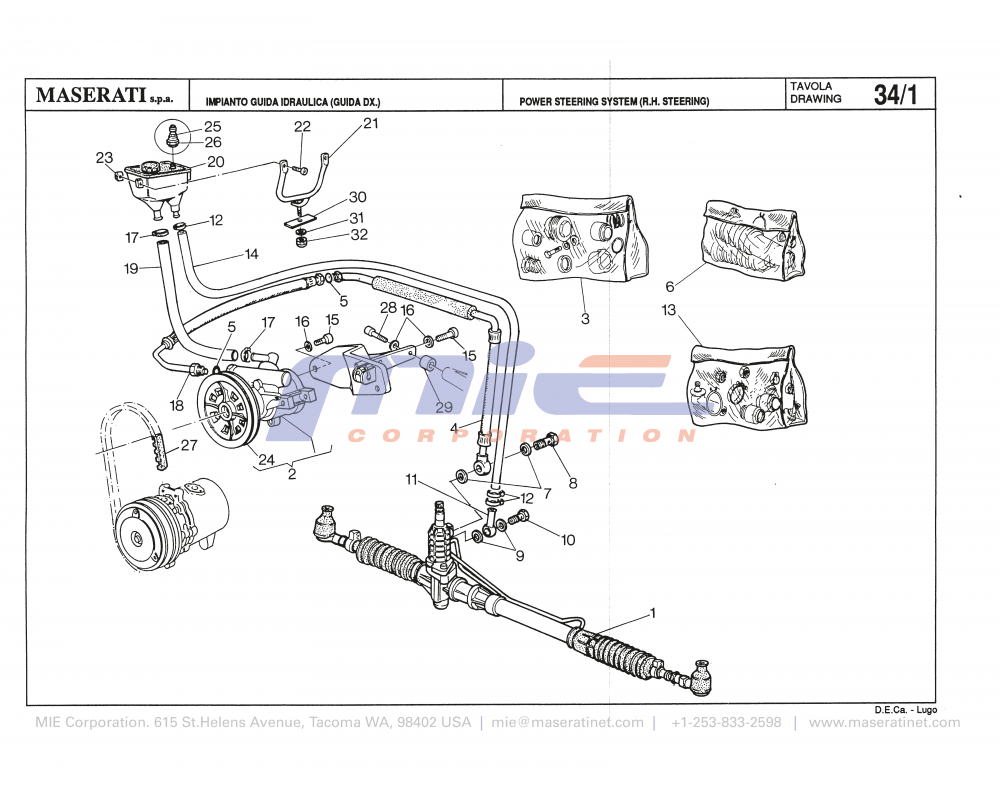 Maserati / Biturbo 228 / T-34_1 - power steering system (right steering)