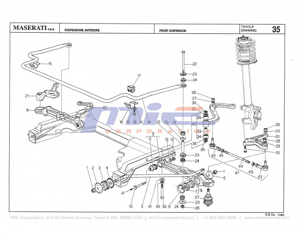 Maserati / Biturbo 228 / T-35 - front suspension