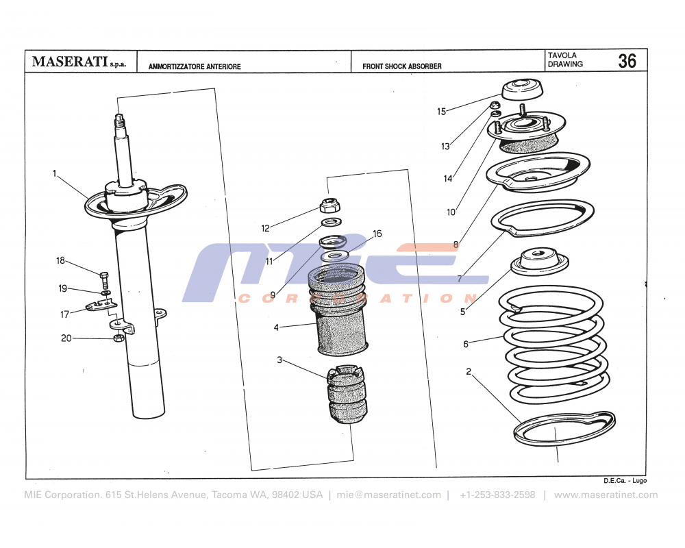 Maserati / Biturbo 228 / T-36 - front shock absorber