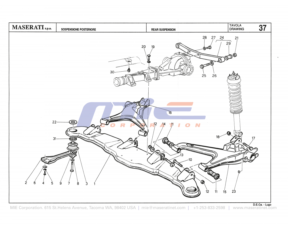 Maserati / Biturbo 228 / T-37 - rear suspension