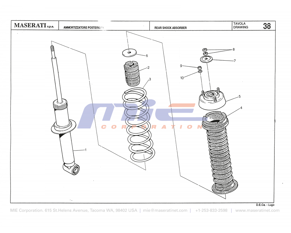 Maserati / Biturbo 228 / T-38 - rear shock absorber