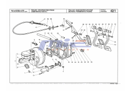 T-42_1 - pedal assy - brake booster clutch pump (mechanical transwssion right steering)