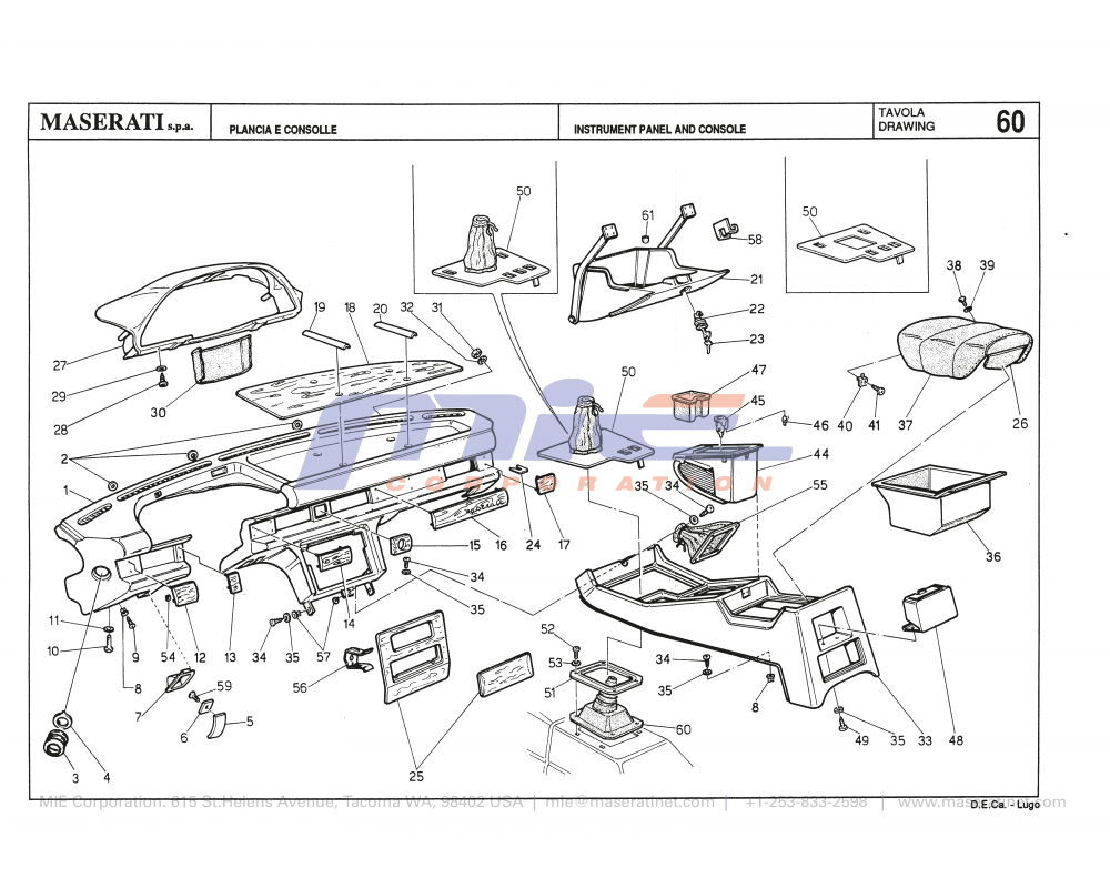 Maserati / Biturbo 228 / T-60 - instrument panel and console