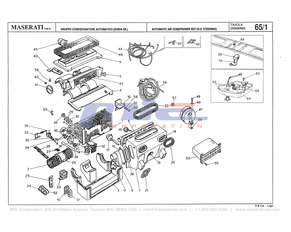 Maserati / Biturbo 228 / T-65_1 - automatic air conditioner set (right steering)