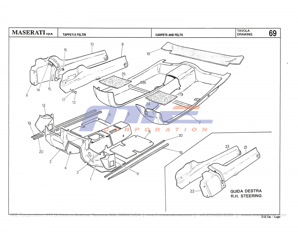 Maserati / Biturbo 228 / T-69 - carpets and felts