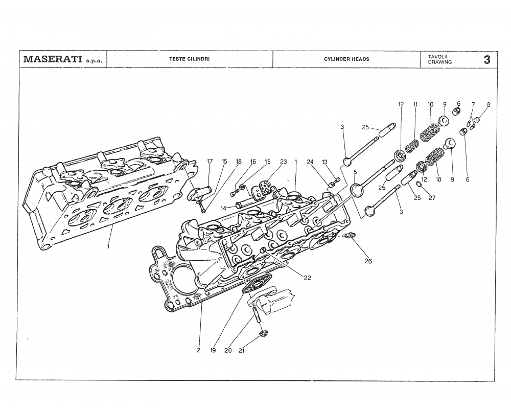 Maserati / Biturbo Coupe / T-03 - cylinder heads