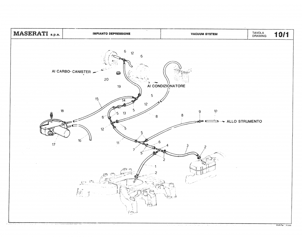 Maserati / Biturbo Coupe / T-10_1 - vacuum system