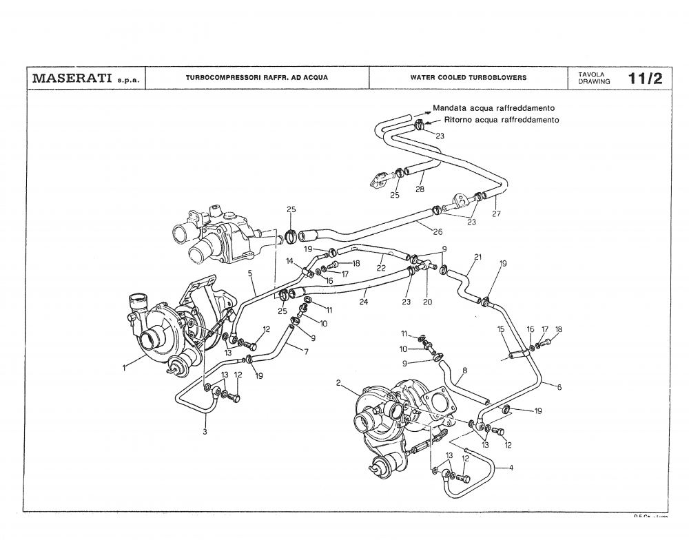 Maserati / Biturbo Coupe / T-11_2 - water cooled turboblowers