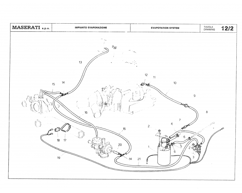 Maserati / Biturbo Coupe / T-12_2 - evaporation system