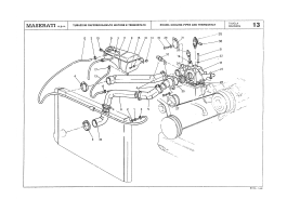 T-13 - engine cooling pipes and thermostat