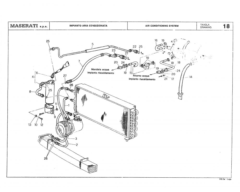 Maserati / Biturbo Coupe / T-18-1 - air conditioning system